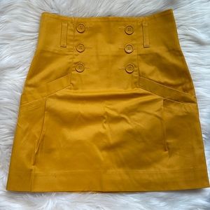 Orange Yellow Mini Skirt